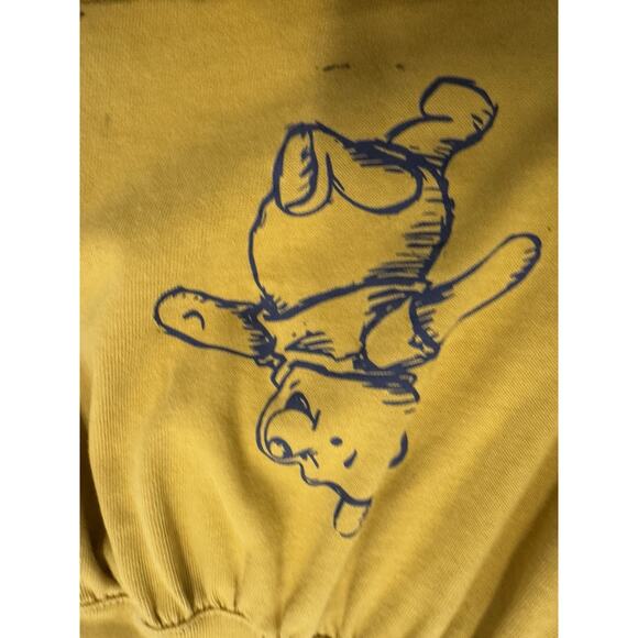 Disney Winnie the Pooh and Pals Mustard Yellow 2X Drop Waist 3/4 Sleeve Dress - Picture 10 of 11